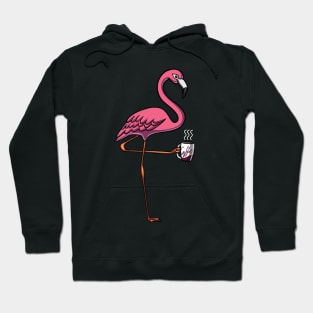 Flamingo Bird Coffee Lover Hoodie